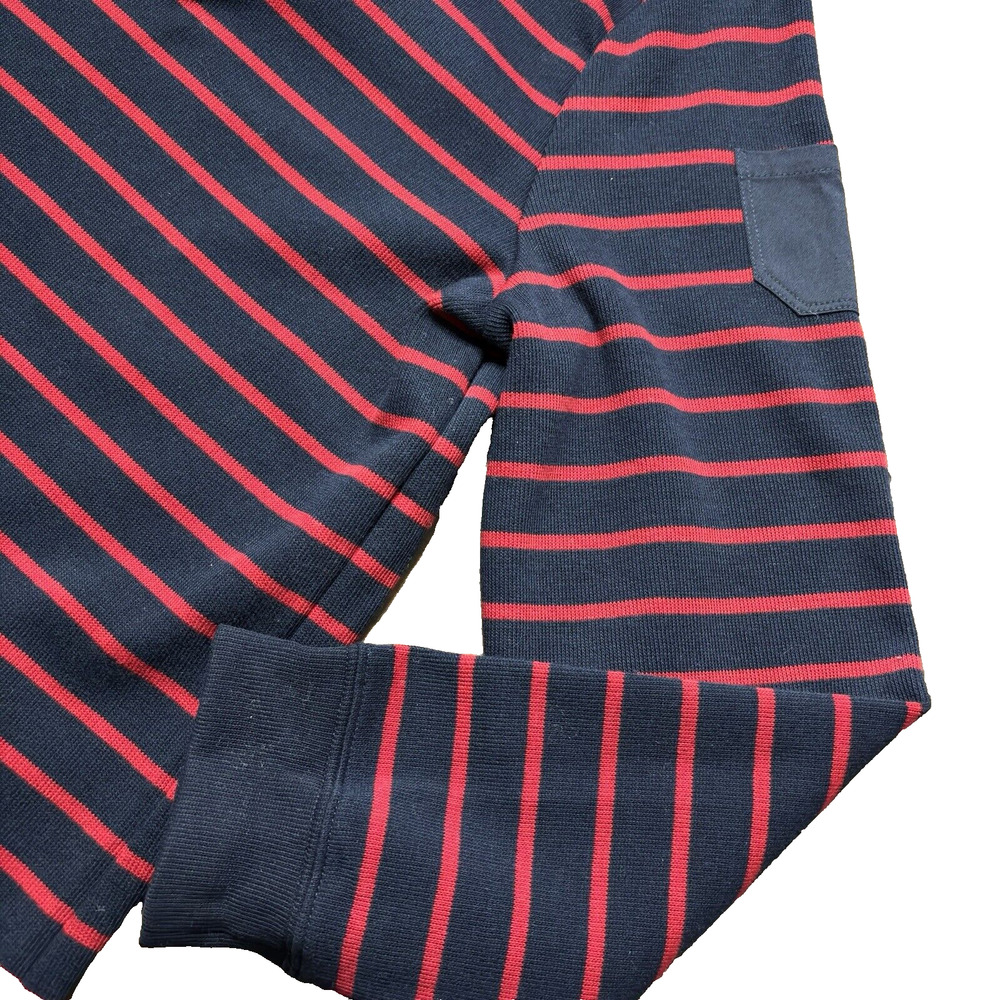 Lauren Ralph Lauren Top 2X Blue Red Stripe Long Sleeve pullover Nautical Boating - Picture 3 of 9